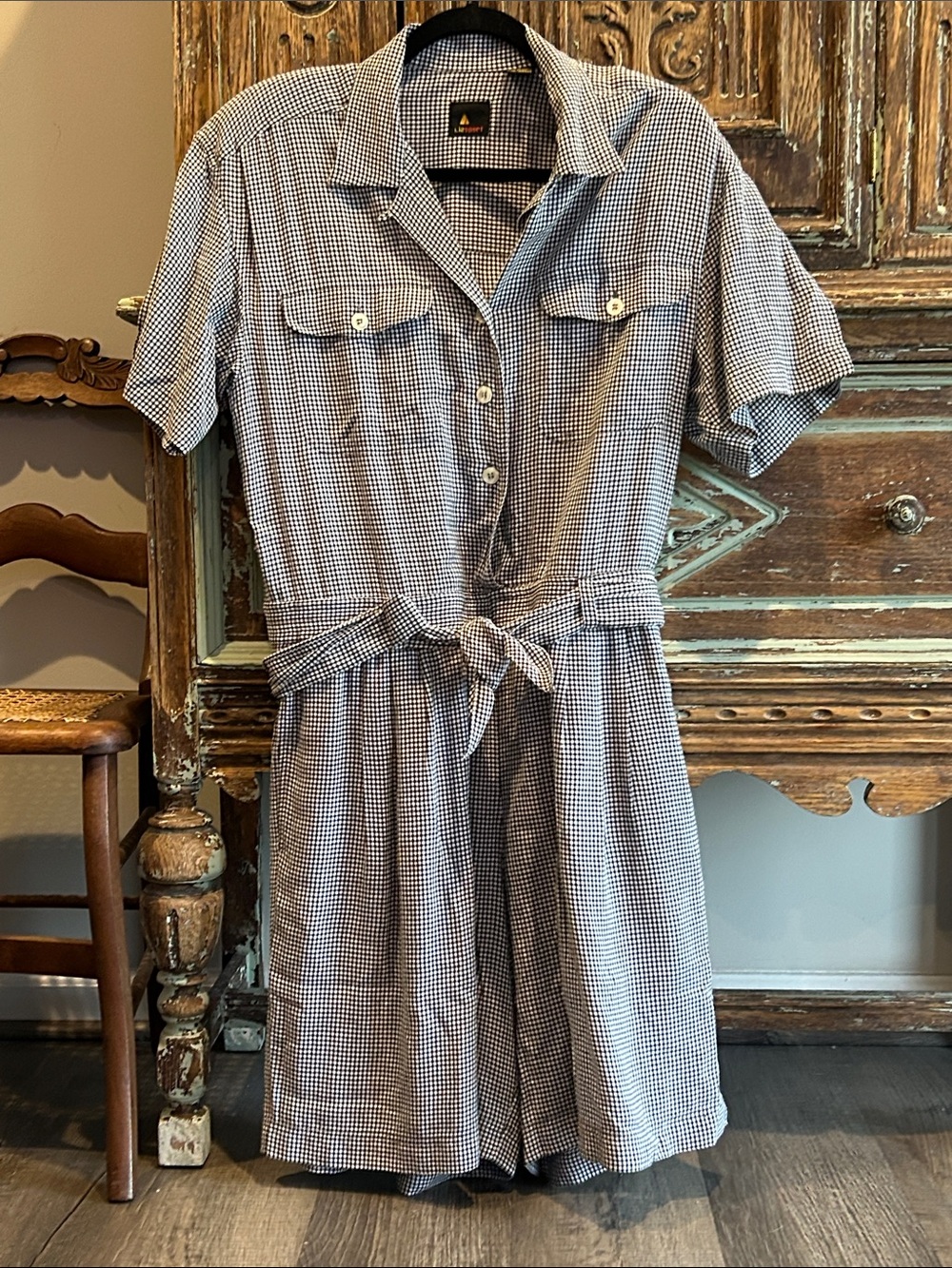 Vintage Gingham Romper